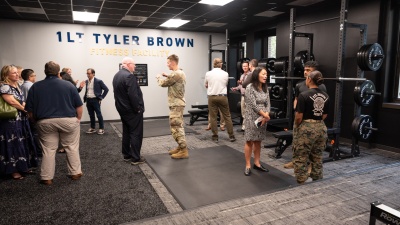 Lt. Tyler Brown Fitness Facility Dedication