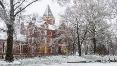 Snow at Tech Tower