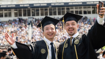 Graduates at Commencement