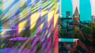 A view of Tech Tower from Crosland Tower. Photo: Georgia Tech