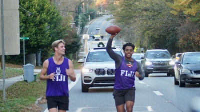 Students Run the Game Ball in 2023
