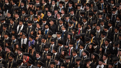 Students at Commencement