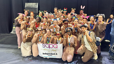 White and Gold Winter Guard