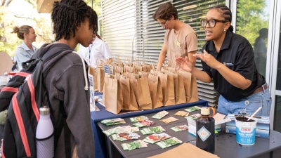 Tabling at the 2025 Earth Day Org Fair.