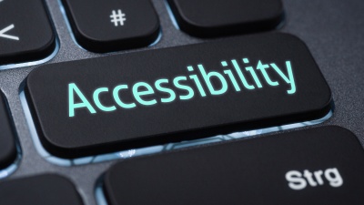 Keyboard with "Accessibility" on a key
