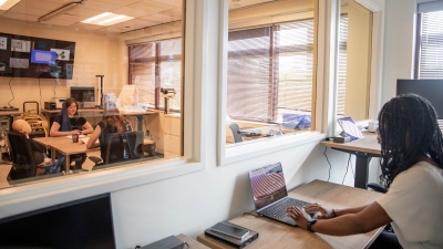 Researchers working in Georgia Tech's Center for Advanced Communications Policy