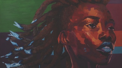 Belinda Person's painting titled Knowledge, from the collection titled I, You, Us. United to Transform. (Image courtesy of Belinda Person)