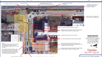 logistics map of when road is open 4pm - 9am