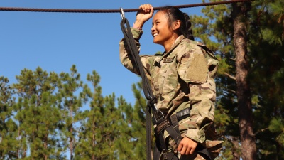 Georgia Tech Softball players train with Georgia Tech ROTC cadets at Fort Benning
