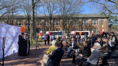 FILE: Georgia Tech and MARTA have partnered on a 6-month pilot of a new on-demand rideshare service, connecting riders in three zones across the region to MARTA bus and rail service. This pilot sought to test how on-demand shuttles can be used to make it easier and faster for riders to get to and from their destinations using MARTA.