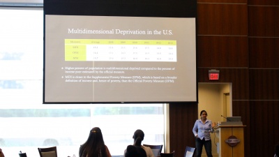 Shatakshee Dhongde Presents at the 2016 Poverty Summit