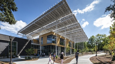 Friends and family event at The Kendeda Building for Innovative Sustainable Design. Photo by Justin Chan Photography