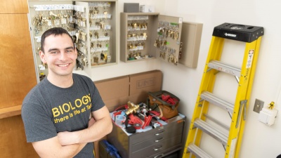 Lyubomir Lichev is a building coordinator for the School of Biological Sciences.