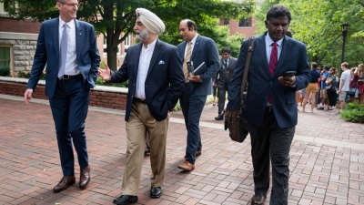 Steve McLaughlin, Ambassador, Devesh Ranjan, Sivakumar Raghupathy (left to right) 