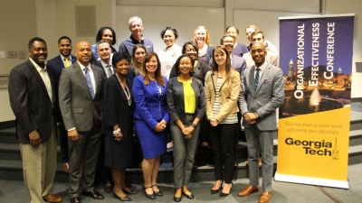 The Georgia Tech Strategic Consulting team and guest speakers at the 2018 Organizational Effectiveness Conference. 