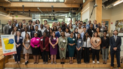 The Partnership for Inclusive Innovation’s 2023 Summer Internship &nbsp;cohort of 63 students worked on 35 projects across 15 communities in Georgia, North Carolina, and Washington, D.C. (Photo: Chris Ruggiero)