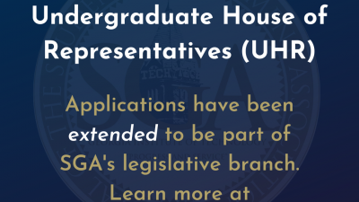 Graphic callout to apply for UHR by Saturday, March 14.