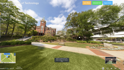 Tech's virtual campus tour launched on Aug. 14 and features 360-degree views of iconic spots across campus.
