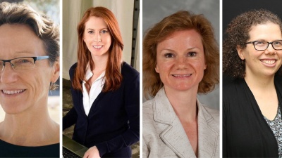Engineering Georgia named four Tech faculty to Top 100 Influential Women: (L-R) Ellen Dunham-Jones, Lauren Stewart, Christine Valle, and Kari Edison Watkins.