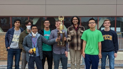 (L-R): Sanjay Srihari, Quentin Mot, Hari Parameswaran, Tegan Kapadia, Matthew Bollinger, S. A. Shenoy, Alexander Li, and Rodrigo Rose