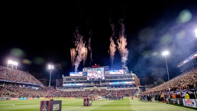 Atlanta United opens its inaugural season on March 5, 2017, against the New York Red Bulls at Bobby Dodd Stadium on the Georgia Tech campus. Image courtesy of Atlanta United.
