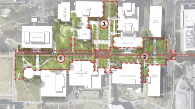 Atlantic Drive will receive a series of upgrades to the landscape, after utility piping is replaced across the next two years. 