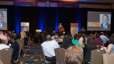 Keynote speaker Marc Morial, president and CEO of the National Urban League, set the tone for the Seventh Annual Diversity Symposium by stating, "America is in a state of change. Embracing this change is what diversity in the 21st century is all about. Diversity is a value for this country; it isn't limited to an office or a symposium."