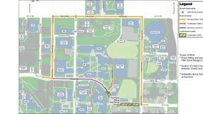 Traffic will be detoured off of Ferst between Fowler St. and State St. until early July 2016. 