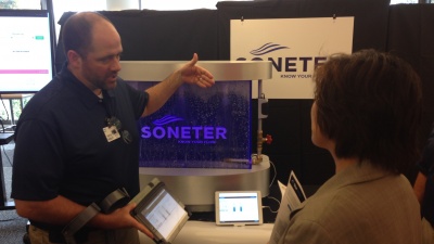Frank Mess, Soneter's chief operating officer, explains how his company's technology monitors water usage and detects leaks.