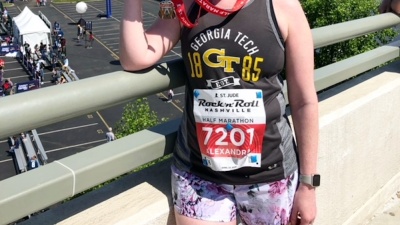 Alexa Ramirez has completed nine half marathons, one full marathon, and several 5K and 10K races, including the Peachtree Road Race. (Photo courtesy of Alexa Ramirez) 