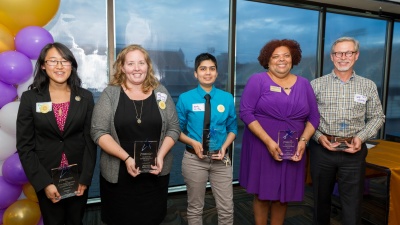 Following Lavender Graduation, the LGBTQIA Resource Center presented the Second Annual Lavender Awards to recognize individuals who have made the Institute a safer and more inclusive environment for LGBTQIA students, faculty, staff, and alumni.Award recipients included:LGBTQIA Alum of the Year Award – Bradley Wilkinson, founding member, Georgia Tech Pride Alliance and Class of 1983Award for LGBTQIA Faculty/Staff Leadership – Melanie DeMaeyer, assistant director, Women’s Resource CenterAward for LGBTQI