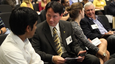 Rich Steele, alumnus and senior director of Auxiliary Services, is just one of the Tech faculty and staff members involved with the Mentor Jackets program.