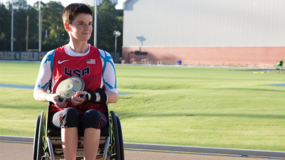 Cassie Mitchell will compete at the Rio Paralympics in discus and club throw.