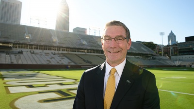 The 1984 alumnus was named Georgia Tech's director of athletics on Sept. 22, 2016.