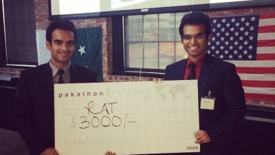 Pakathon Global Winners: Muneeb Zia (left) and Aneeq Zia (Right)