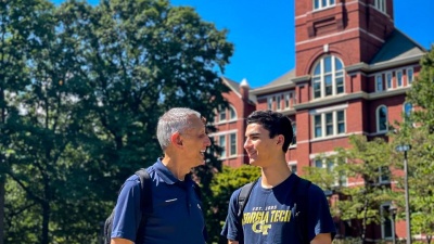 Juan Villarreal came to Georgia Tech to visit his son, Patrick. Like most parents, he wanted to see how his son was adjusting to his first years in college. He didn't expect to end up enrolling in classes, though.