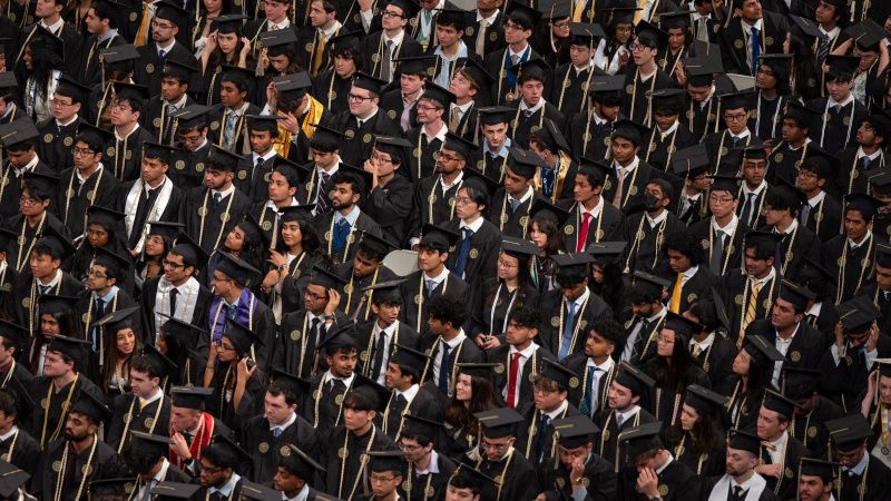 Students at Commencement