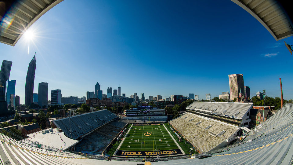 Bobby Dodd Stadium at Hyundai Field. Photo by Danny Karnik.
