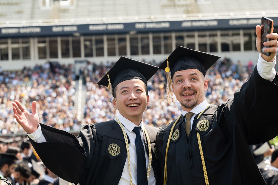 Graduates at Commencement