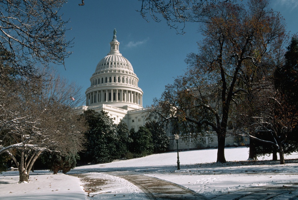 U.S. Capitol in Winter