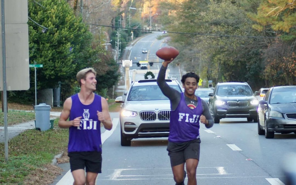 Students Run the Game Ball in 2023