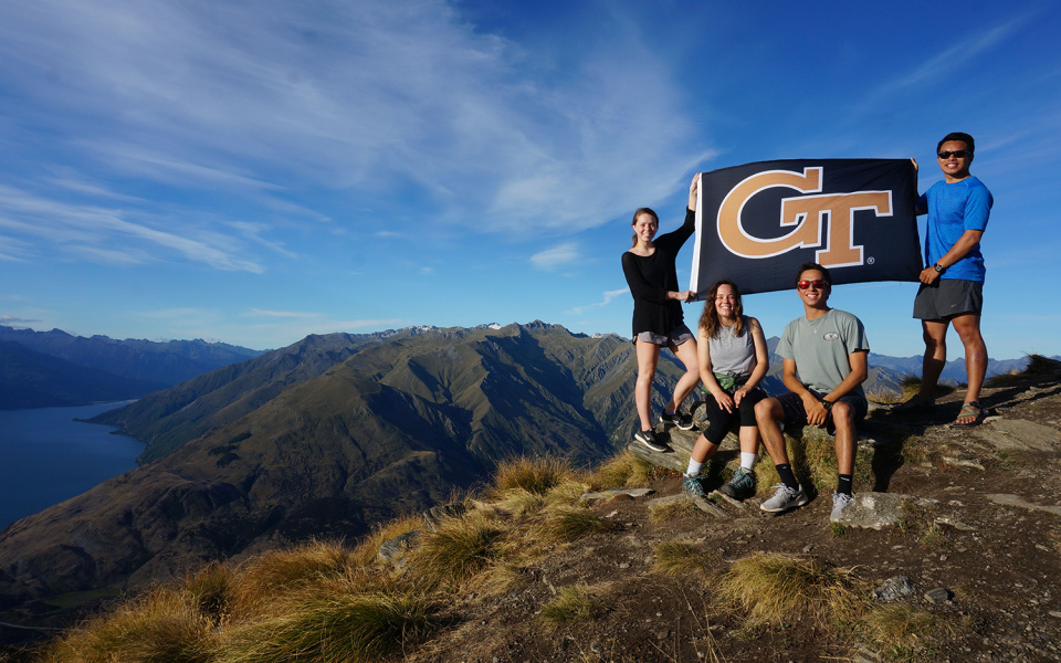 Georgia Tech students in New Zealand in 2018