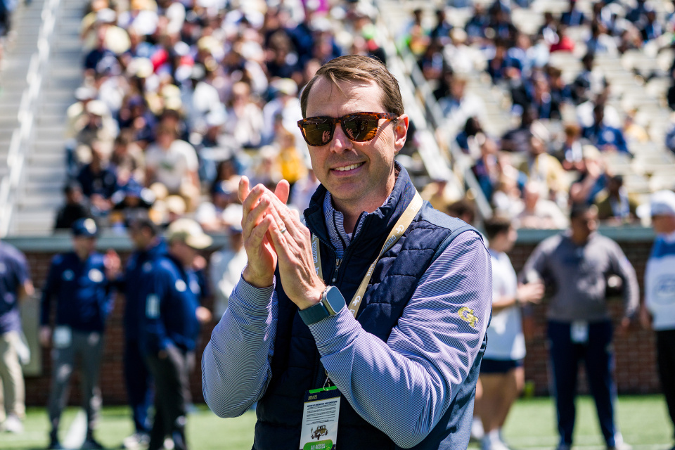 J Batt at Georgia Tech's Spring Football Game