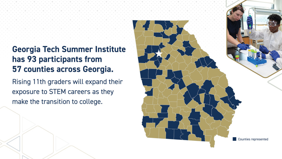 Infographic depicts home counties of the program participants