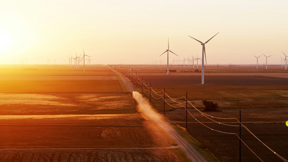 Wind power near Dodge City, Kan. Halbergman/iStock/Getty Images Plus