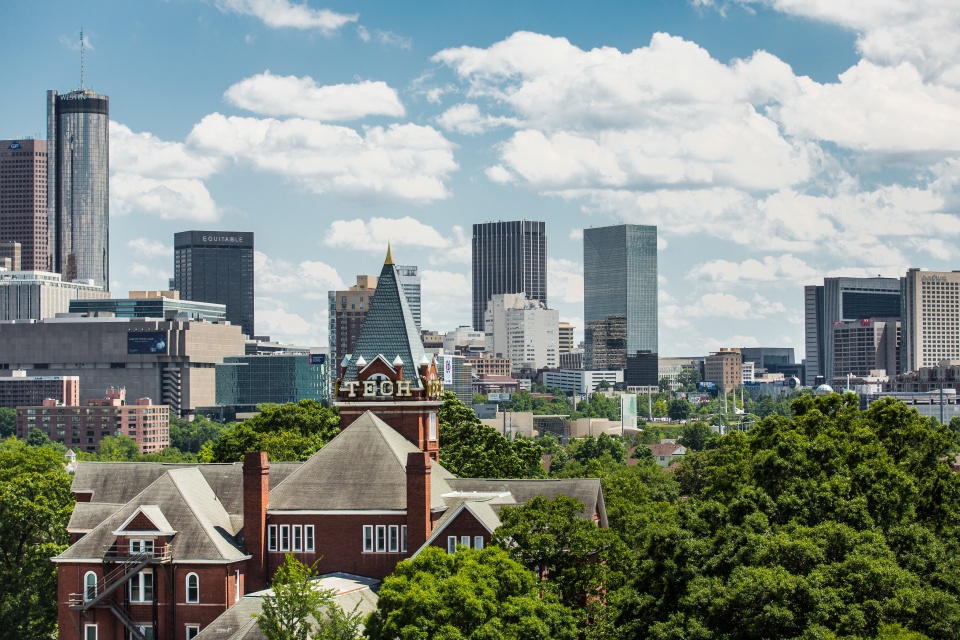 Tech Tower in Atlanta Skyline