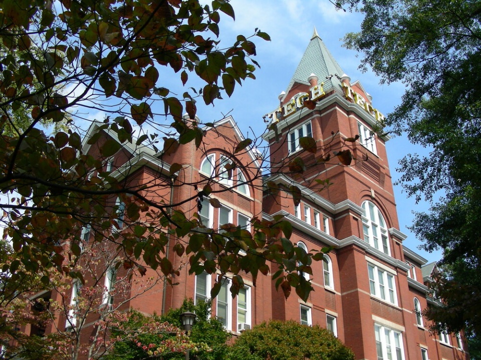 Georgia Tech's Tech Tower building.