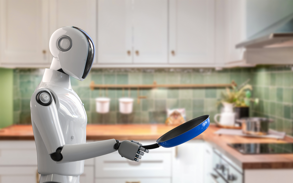 Pancake-flipping robots could be just around the corner, thanks to a new robot learning system from Georgia Tech (Credit: Adobe Stock)
