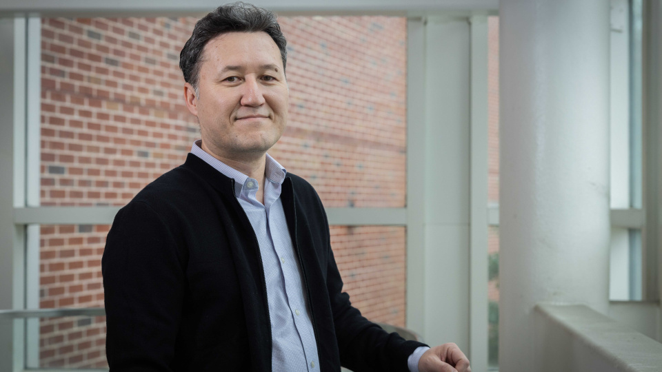 Aibek Musaev earned CS degrees at Georgia Tech and is now a lecturer in the School of Computing Instruction. Photos by Kevin Beasley/ College of Computing.