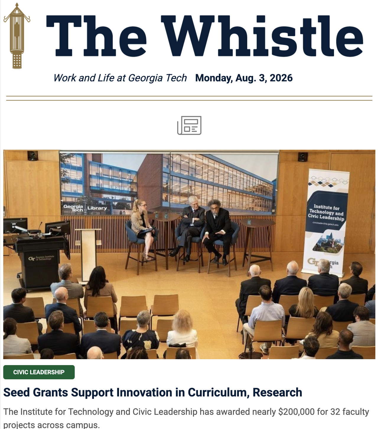 The Whistle - Aug. 3, 2026
